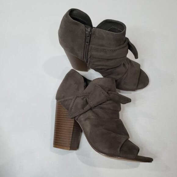 Indigo Rd. Izador Bow Peep Toe Booties Size 6.5 - Picture 6 of 12